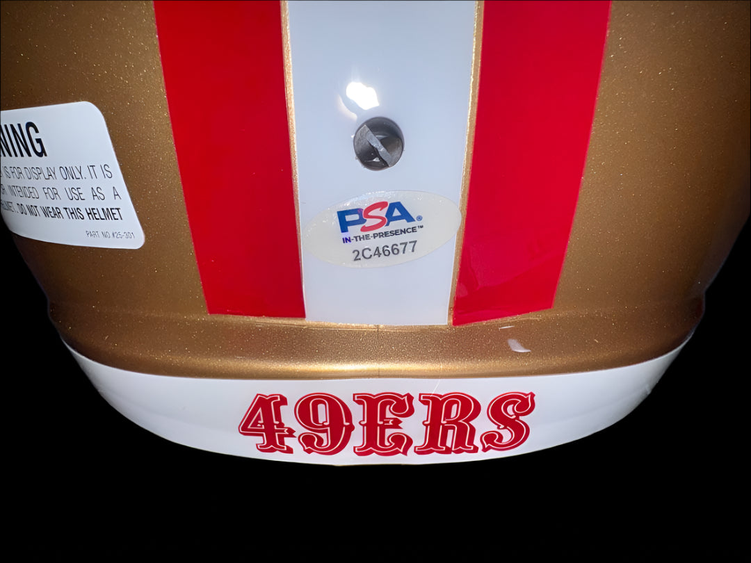 Bill Romanowski (49ers) signed full size replica helmet PSA COA