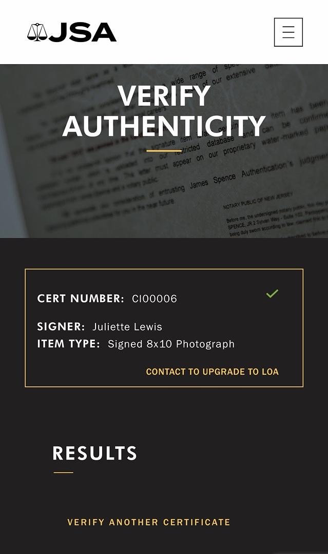 Juliette Lewis signed 8x10 (Natural Born Killers) - JSA COA