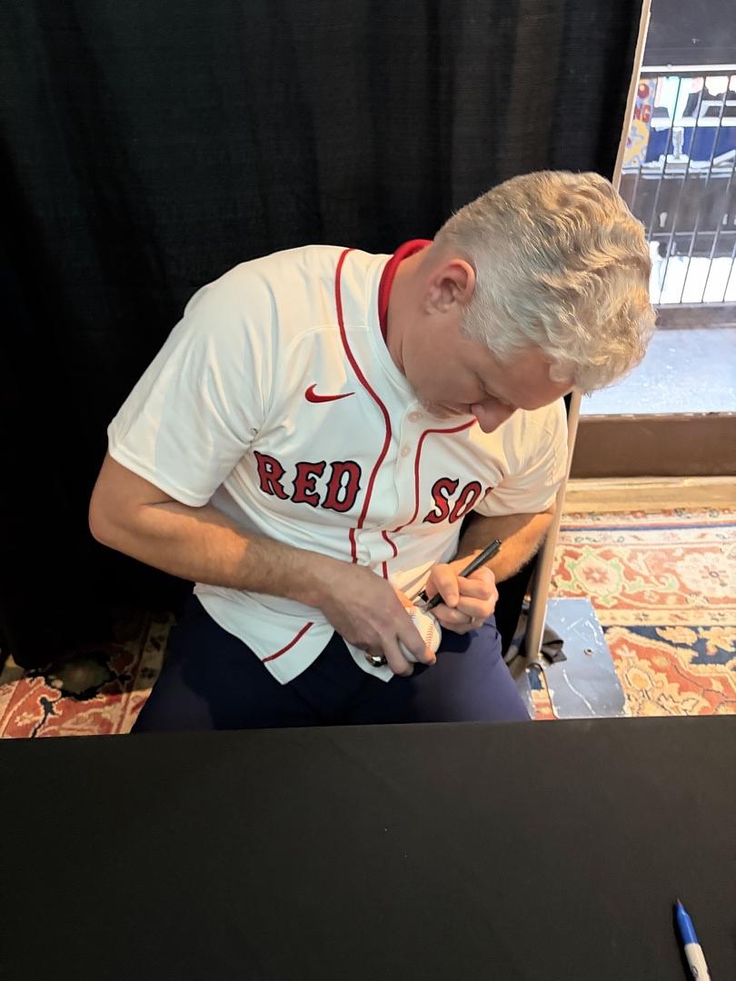 Lenny DiNardo signed 04 World Series ROMLB baseball (Red Sox) - JSA COA