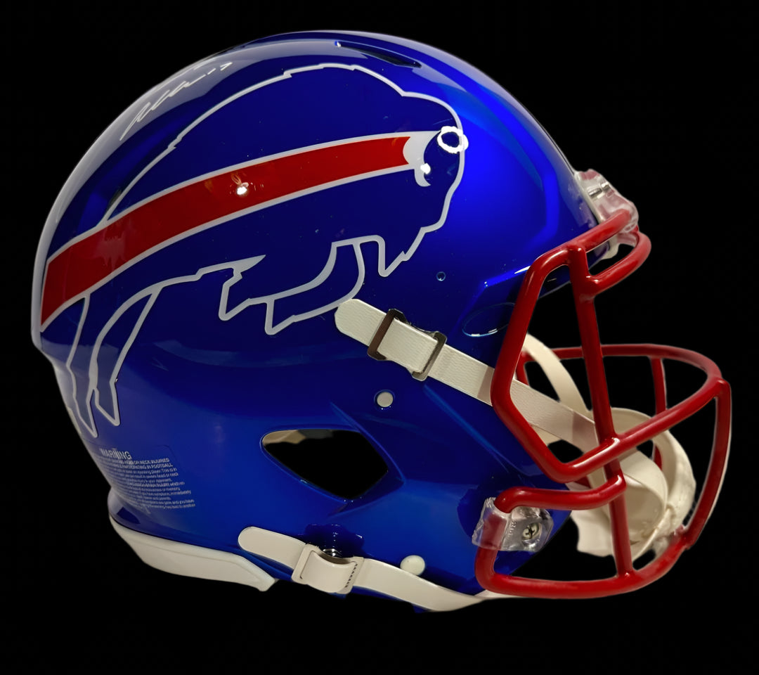 Josh Allen Signed Full Size Authentic On-Field Flash Buffalo Bills Helmet - Beckett COA