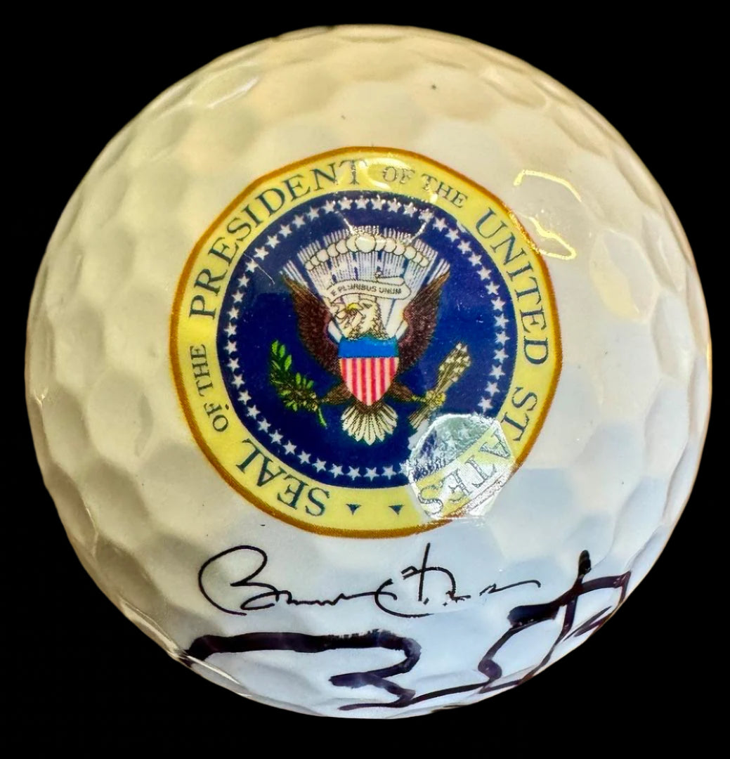 Barack Obama Presidential Seal Signed Golf Ball *RARE* - Stephen Koschal COA