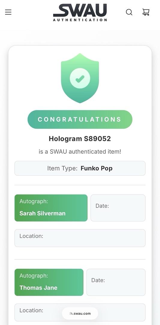 Thomas Jane signed "Daredevil" Punisher Funko #216 - SWAU COA