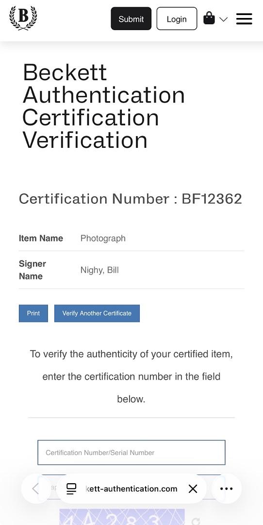 Bill Nighy signed 11x14 (Pirates of the Caribbean) - Beckett COA