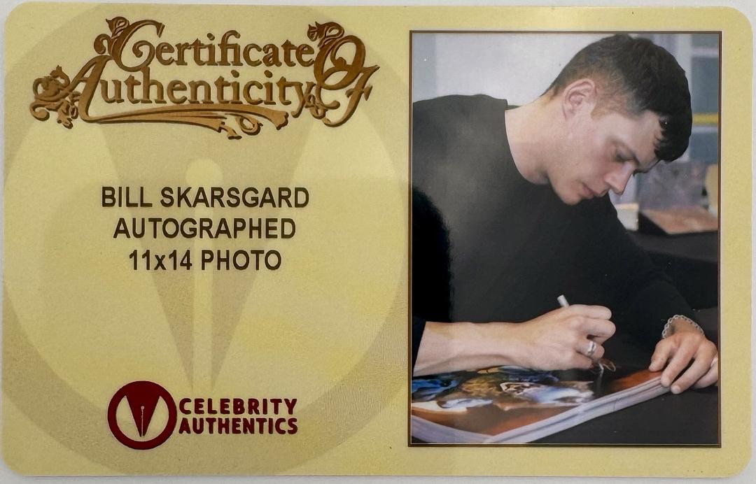 Bill Skarsgard signed (Stephen King's IT) 11x14 - Celebrity Authentics COA