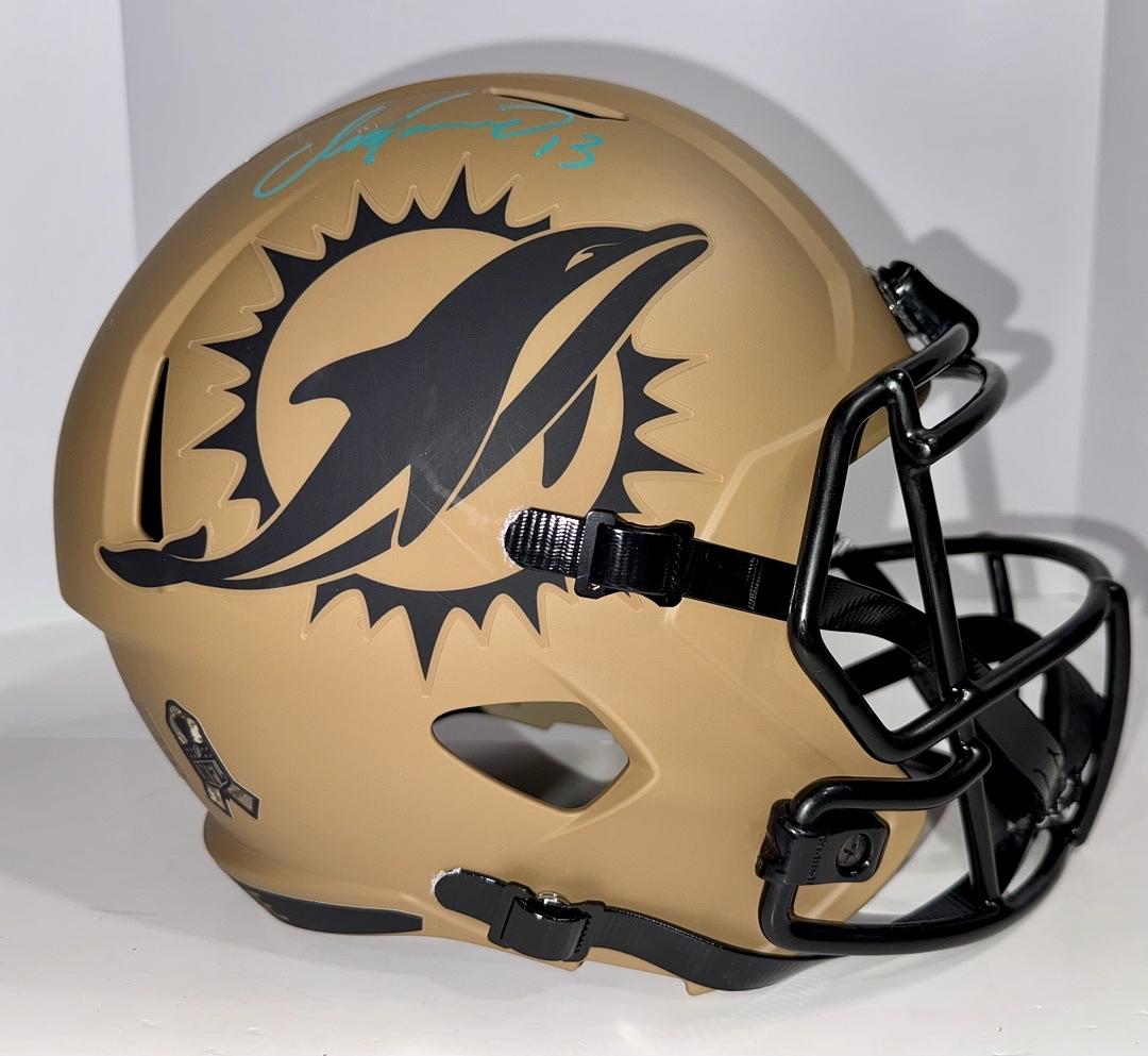 Dan Marino (Dolphins) Full Size Salute to Service Authentic Helmet - Fanatics COA