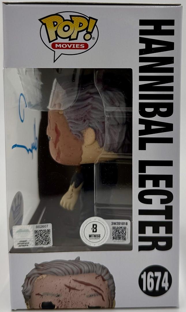 Anthony Hopkins Signed Funko Pop #1674 Hannibal Lecter (Silence Of The Lambs) - Beckett and Everest COA's