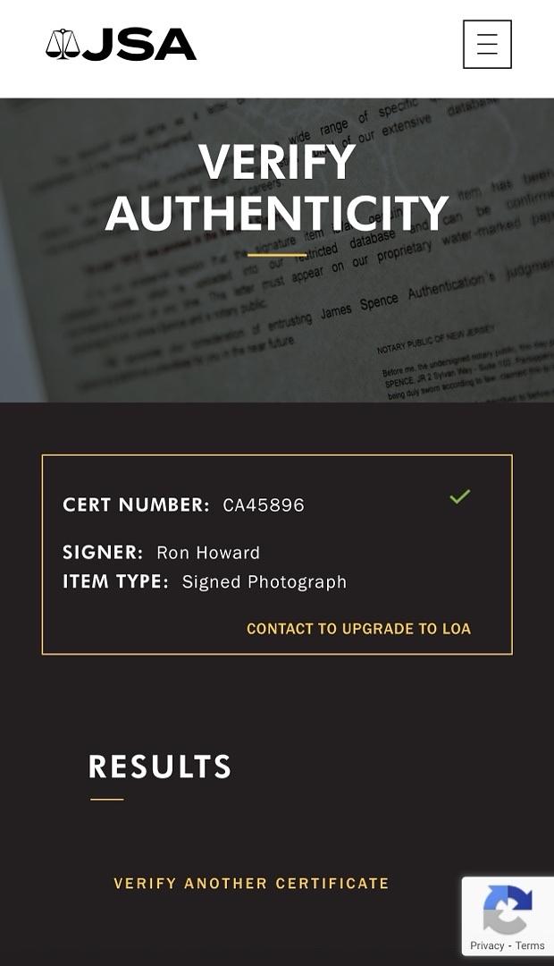 Ron Howard signed 11x17 "Backdraft" mini-poster - JSA COA