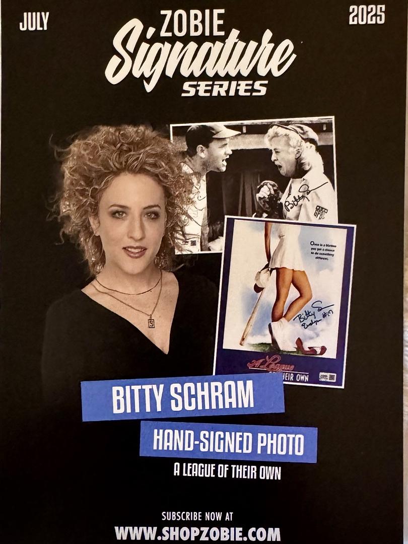 Bitty Schram signed 8x10 (League of their Own) - Zobie COA