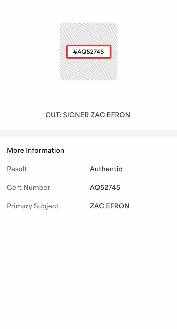 Zac Efron signed "Phillip Carlyle" signed Funko #828 (The Greatest Showman) - PSA COA