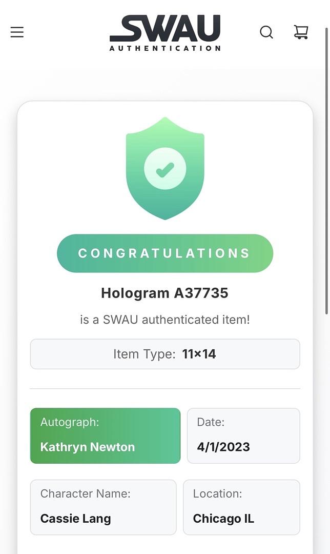 Kathryn Newton Signed 8x10 Photo (WASP: Quantumania) - SWAU COA