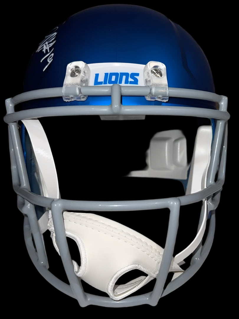 Donovan Peoples-Jones (Lions) signed full size replica helmet - Schwartz COA