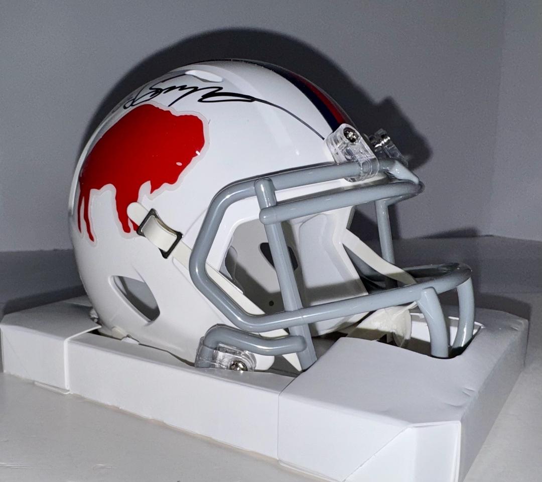 OJ Simpson signed mini-helmet - JSA COA