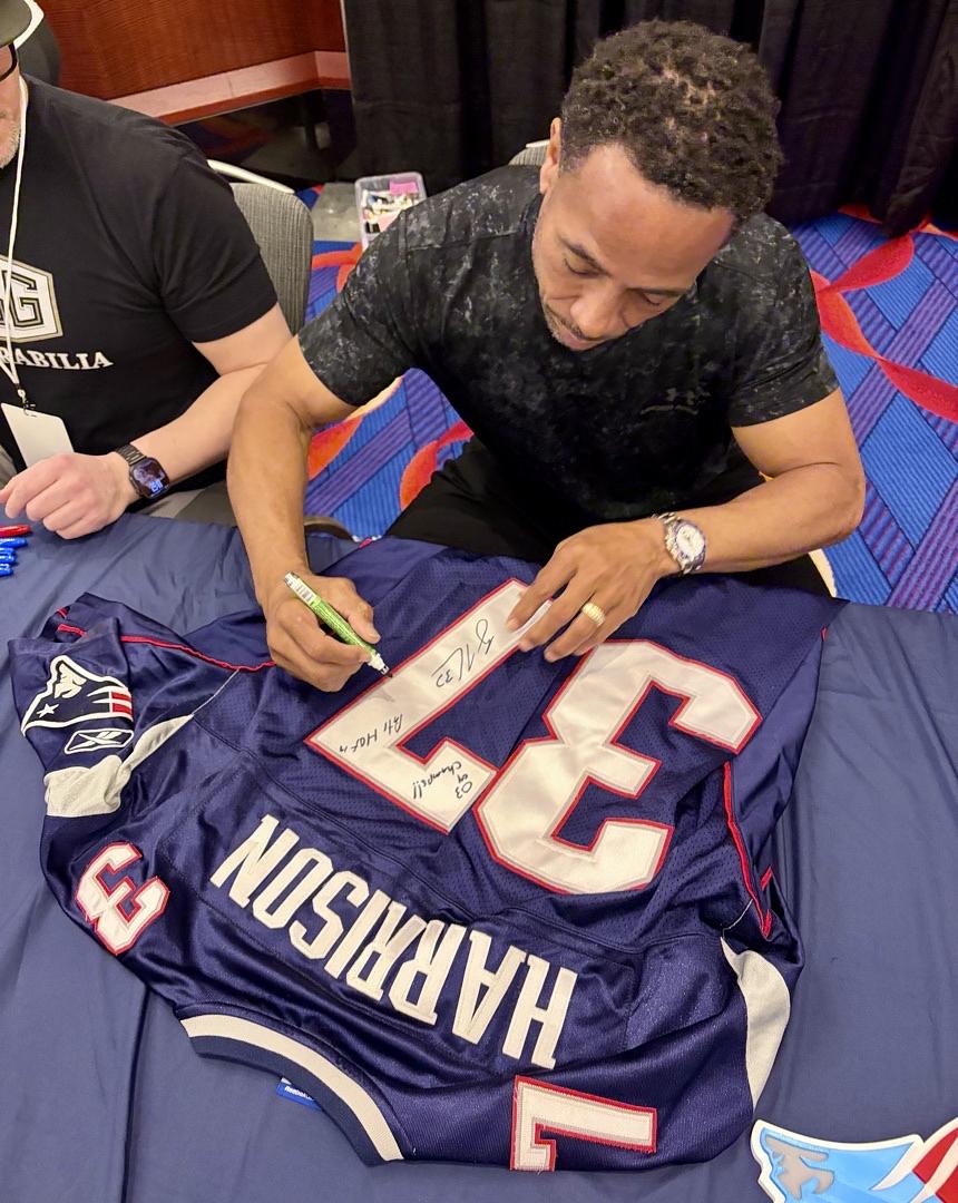Rodney Harrison signed Patriots jersey w/multiple inscriptions - JSA COA