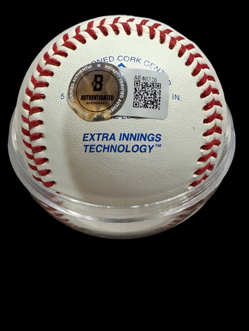 Multi-signed baseball Ron Guidry, Dale Murphy, Jack Morris, Phil Niekro, Lee Smith and Vince Coleman w/Beckett COA