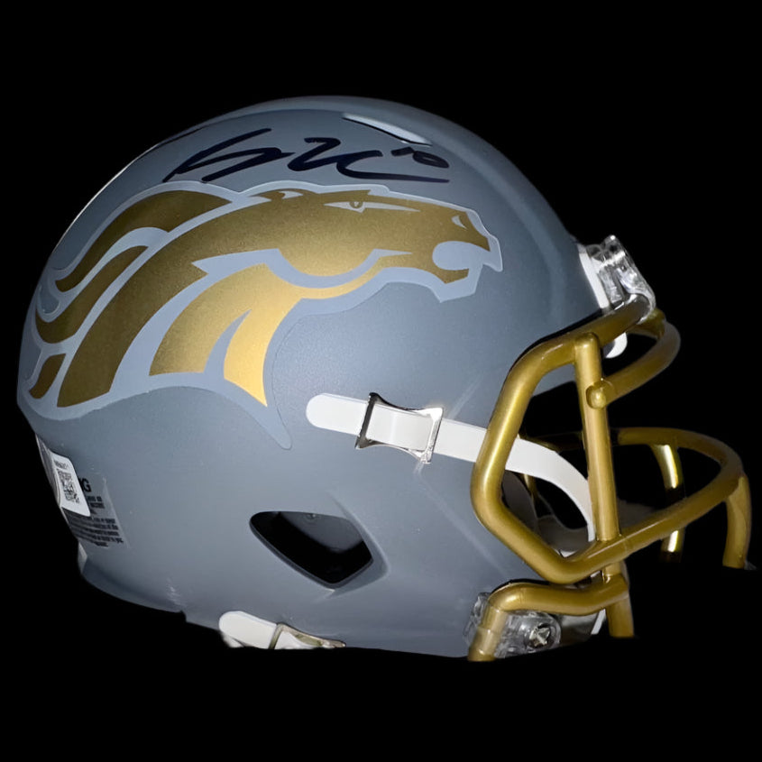 Bo Nix signed Broncos mini-helmet - Beckett