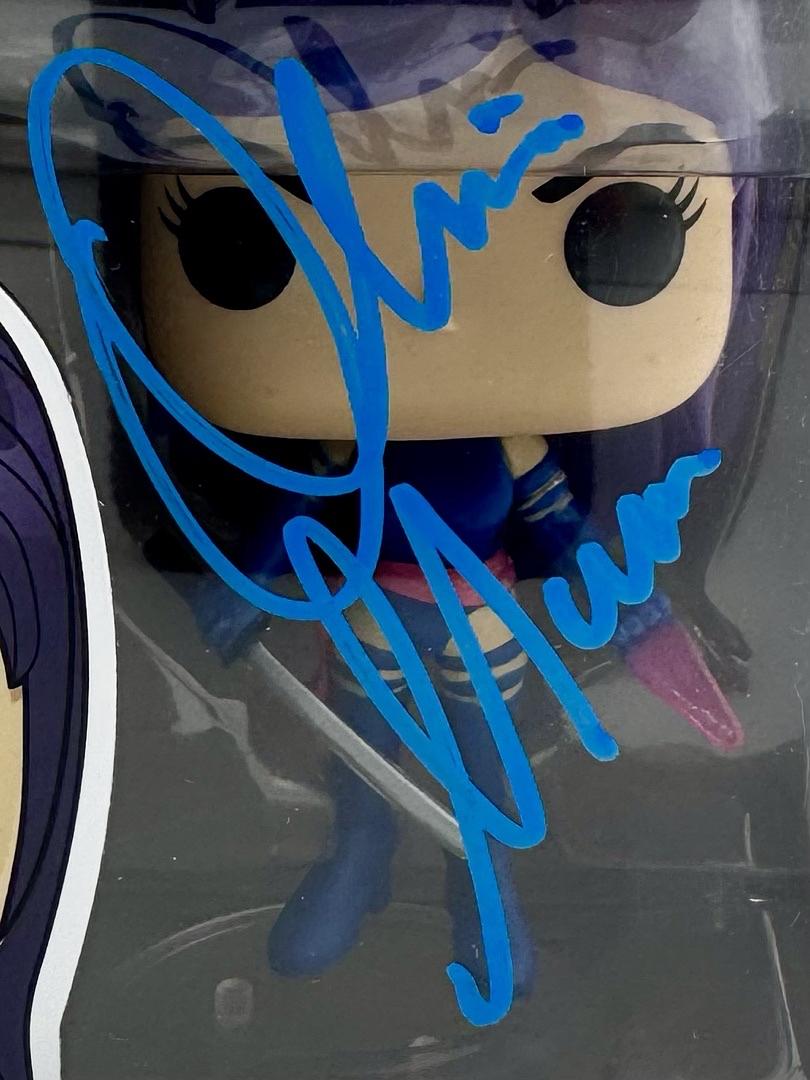 Olivia Munn Signed Funko Pop #180 Psylocke X-Men - Beckett COA