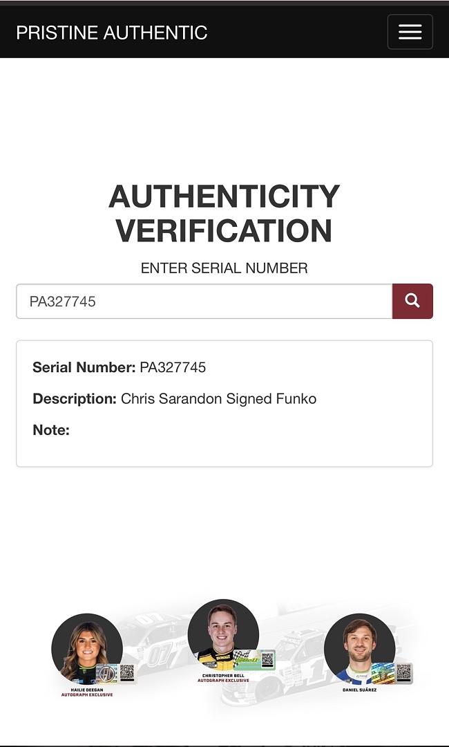 Chris Sarandon Signed Funko Pop #15 Jack Skellington (Nightmare Before Christmas) w/character name - Pristine COA