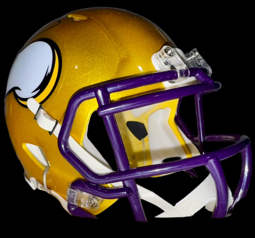 Daunte Culpepper signed flash mini-helmet - Schwartz COA