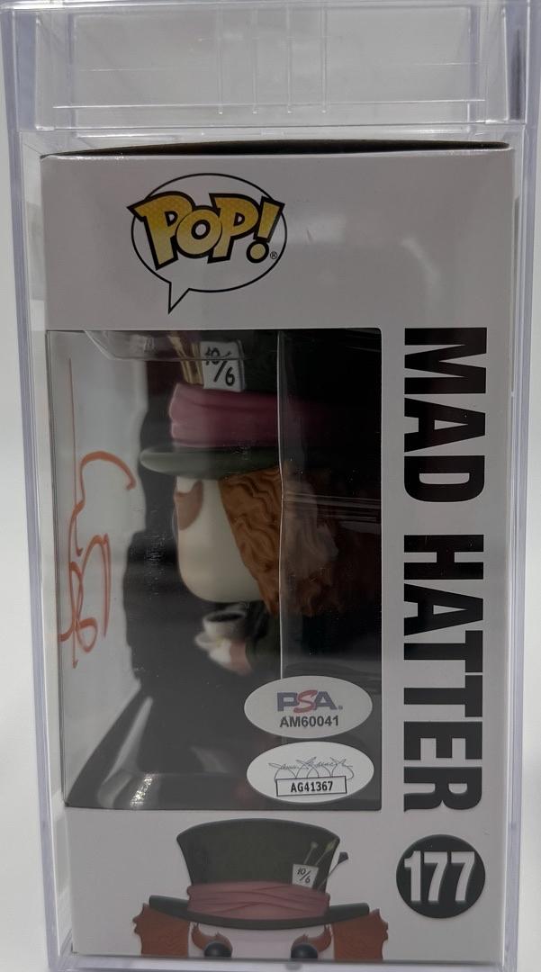 Johnny Depp Signed Funko Pop #177 Mad Hatter - PSA & JSA