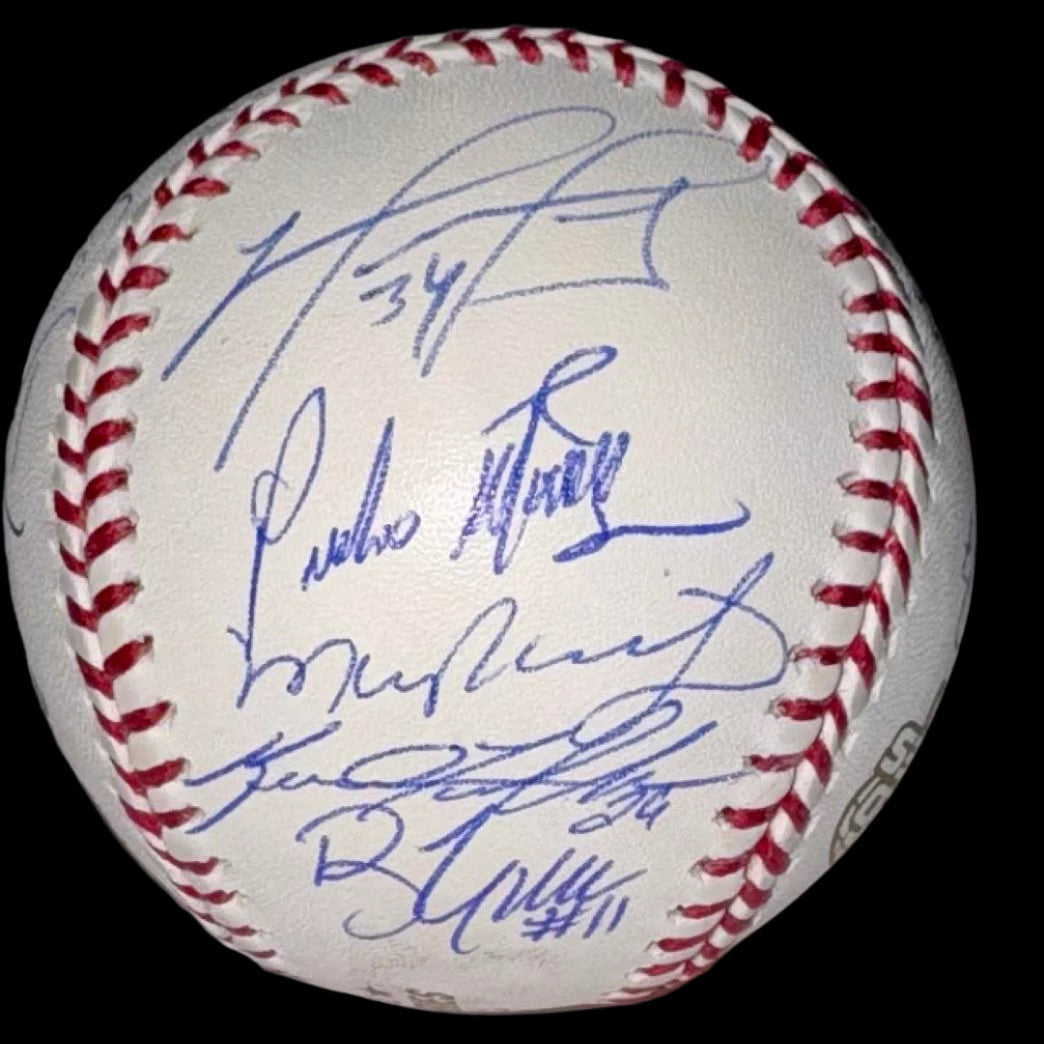2004 World Series ROMLB Red Sox signed baseball signed by 19 - JSA, Sureshot and Beckett COA's