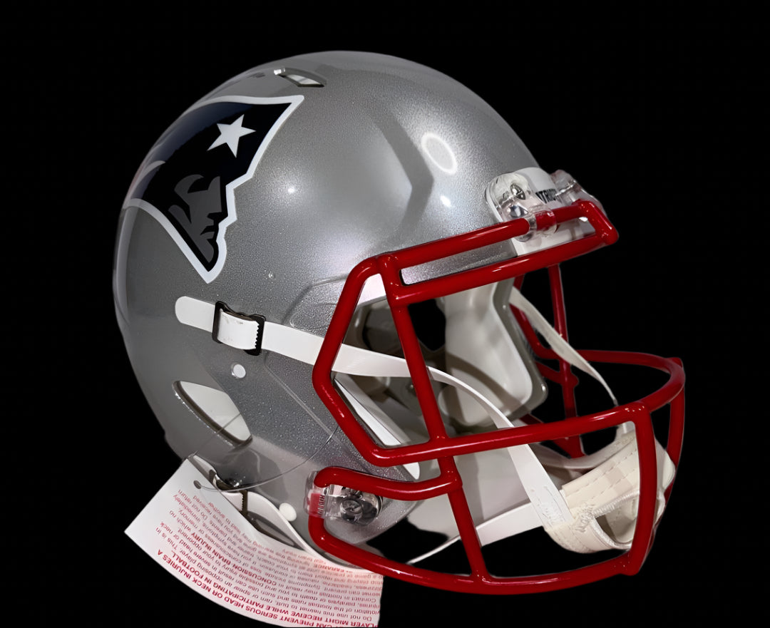 Drake Maye Signed Patriots Full Size Authentic Helmet - Fanatics COA