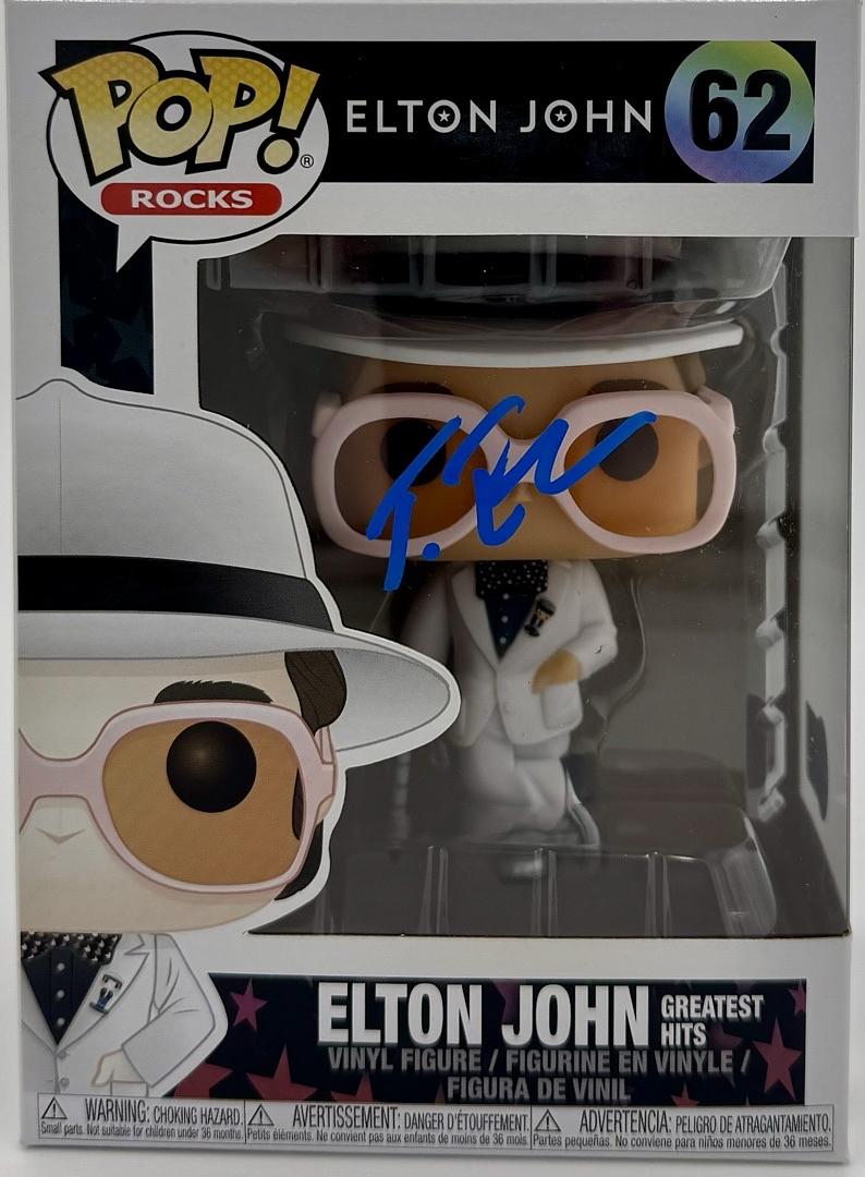 Taron Egerton Signed Funko Pop #62 "Elton John" - Beckett COA
