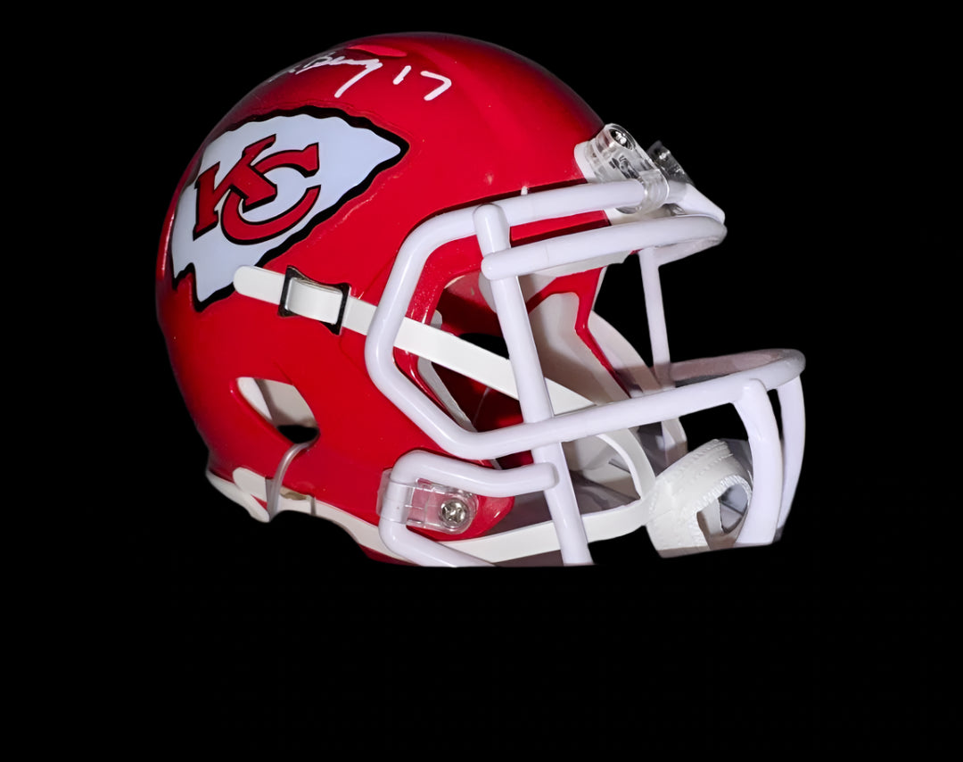 Steve DeBerg (Chiefs) signed mini-helmet - Schwartz COA