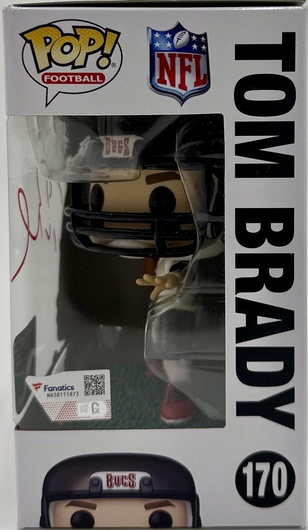 Tom Brady Autographed Tampa Bay Buccaneers Funko Pop #170 Fanatics COA