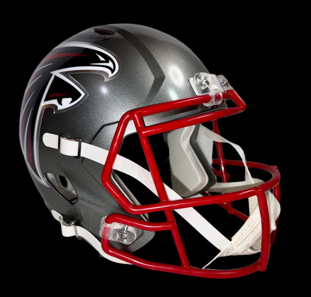 Andre Risen (Falcons) Signed Full Size Replica Helmet - Schwartz COA