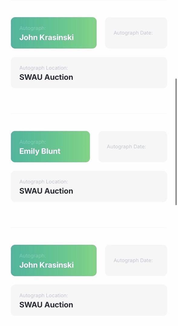 Emily Blunt and John Krasinski signed 11x17 (A Quiet Place) - SWAU COA