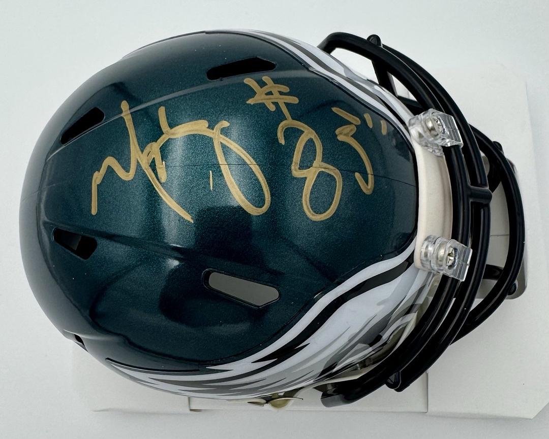 Mark Wahlberg signed Eagles mini-helmet (Invincible) - JSA COA
