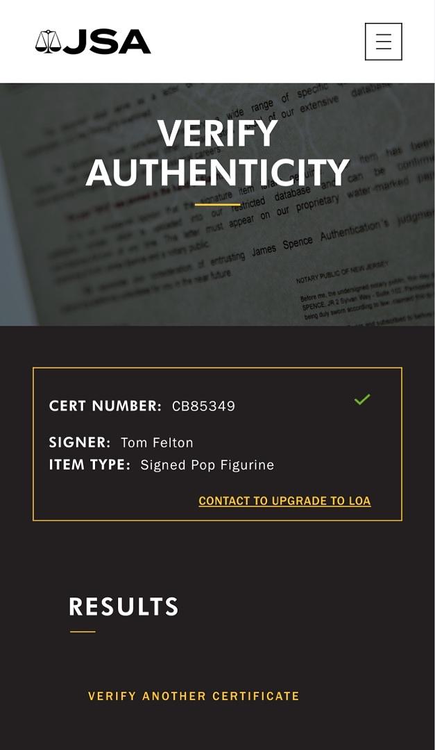 Tom Felton Signed Funko Pop #19 Draco Malfoy (Harry Potter) - JSA COA