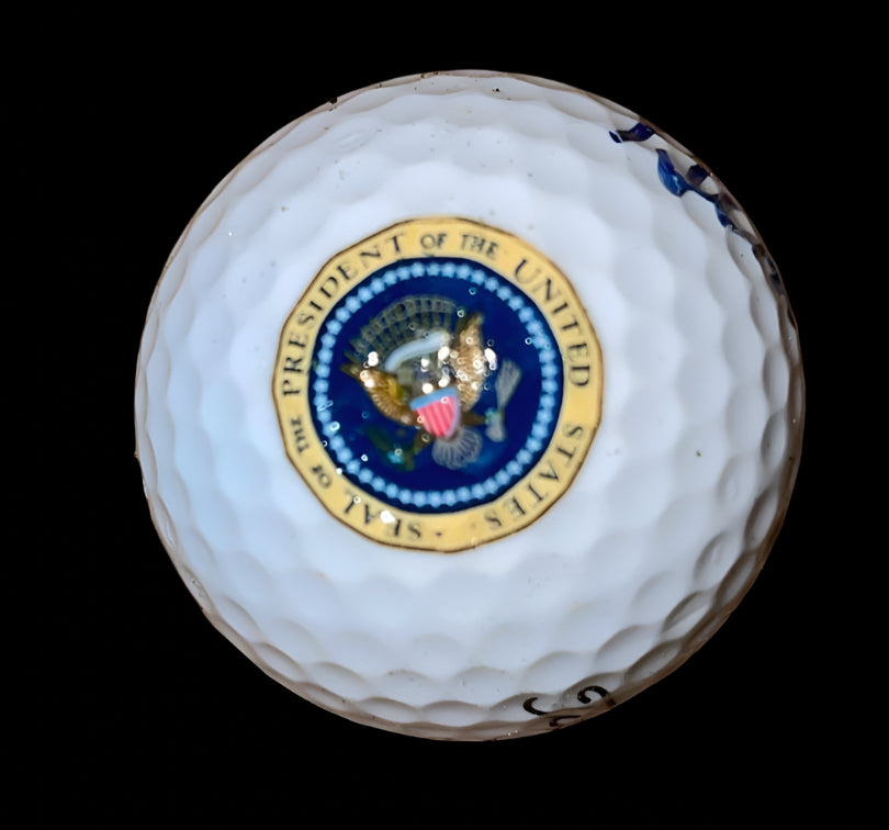 Gerald Ford signed Presidential Seal golf ball *RARE* - R&R Auctions COA