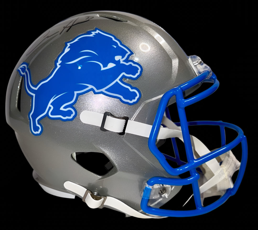 Aidan Hutchinson (Lions) signed full size replica helmet - Beckett COA
