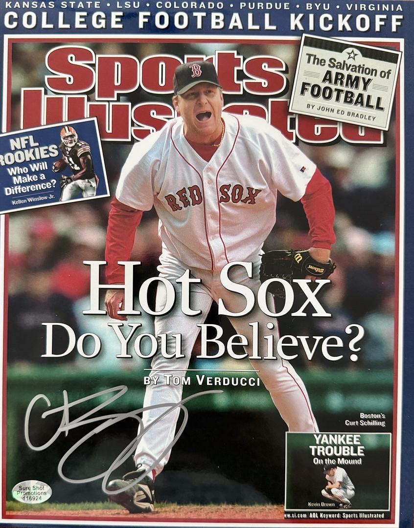 Curt Schilling Signed 8x10 Photo SI Cover - Sure Shot COA