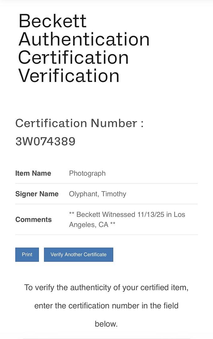 Timothy Olyphant signed 11x17 (Scream) - Beckett COA
