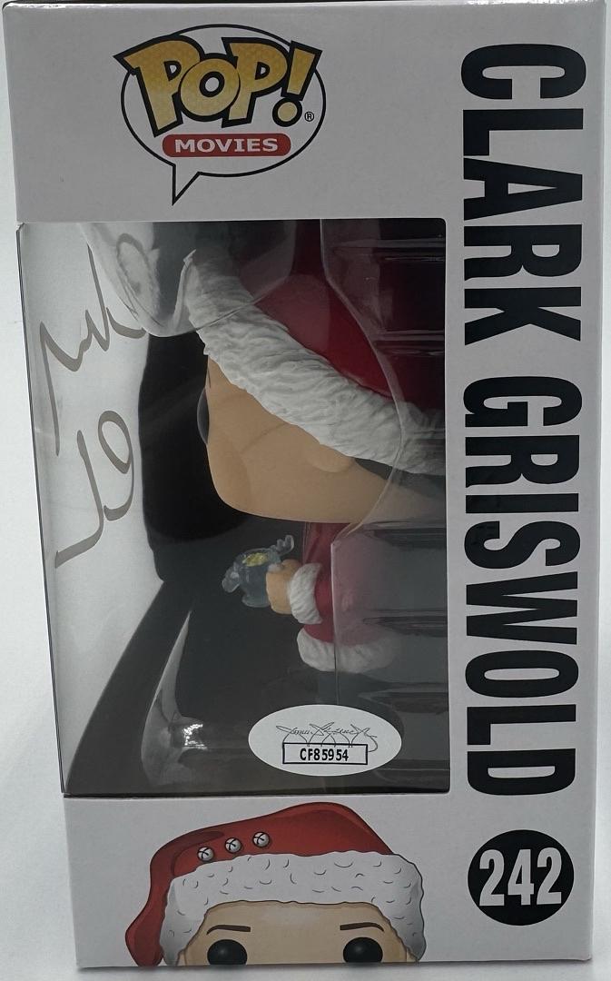 Chevy Chase Signed Funko Pop #242 Clark Griswold (Christmas Vacation) - JSA COA