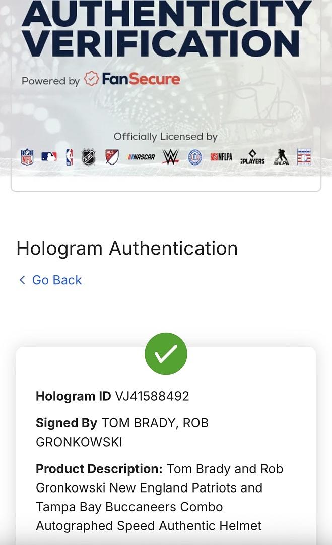 Tom Brady & Rob Gronkowski New England Patriots & Tampa Bay Buccaneers Autographed Half & Half Riddell Speed Authentic Helmet - Fanatics COA