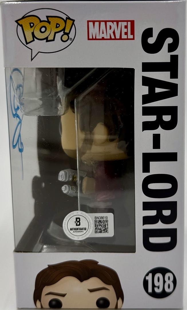 Chris Pratt Signed Funko Pop #198 "Star Lord" GOTG - Beckett COA #03