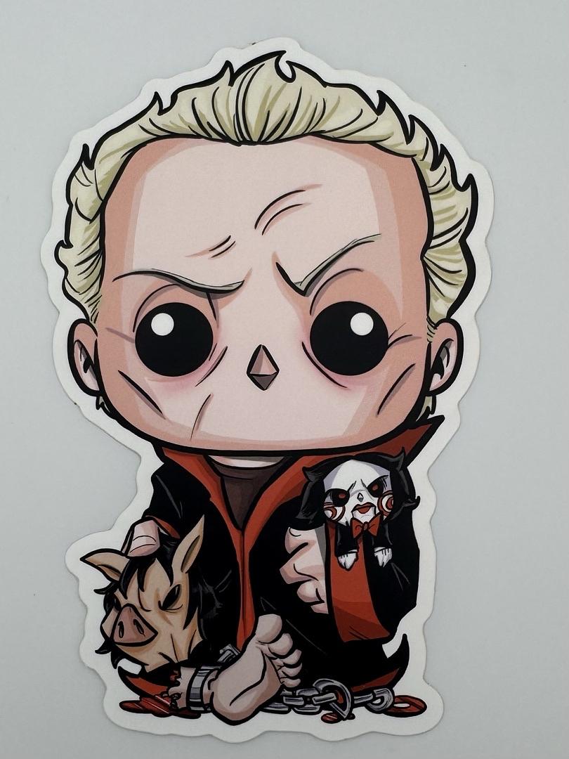 Tobin Bell "Jigsaw" signed Funko Pop #1820 (Saw) w/quote and character name - JSA COA