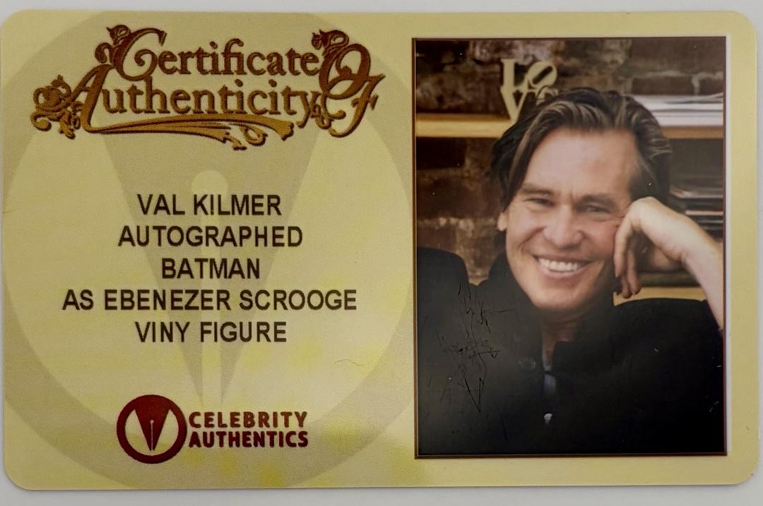 Val Kilmer Signed Funko Pop #355 (Batman as Ebenezer Scrooge) *RARE*-Celebrity Authentics COA
