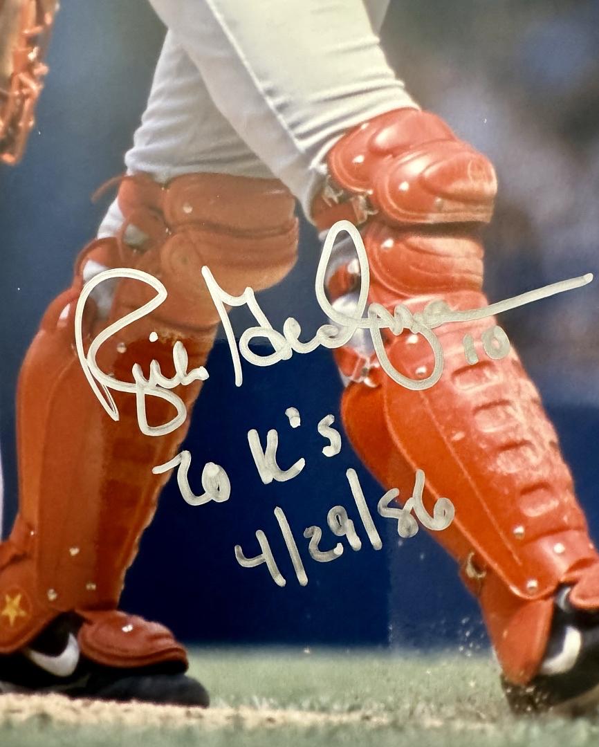 Rich Gedman (Red Sox) signed 8x10 w/20K's inscription Sureshot COA