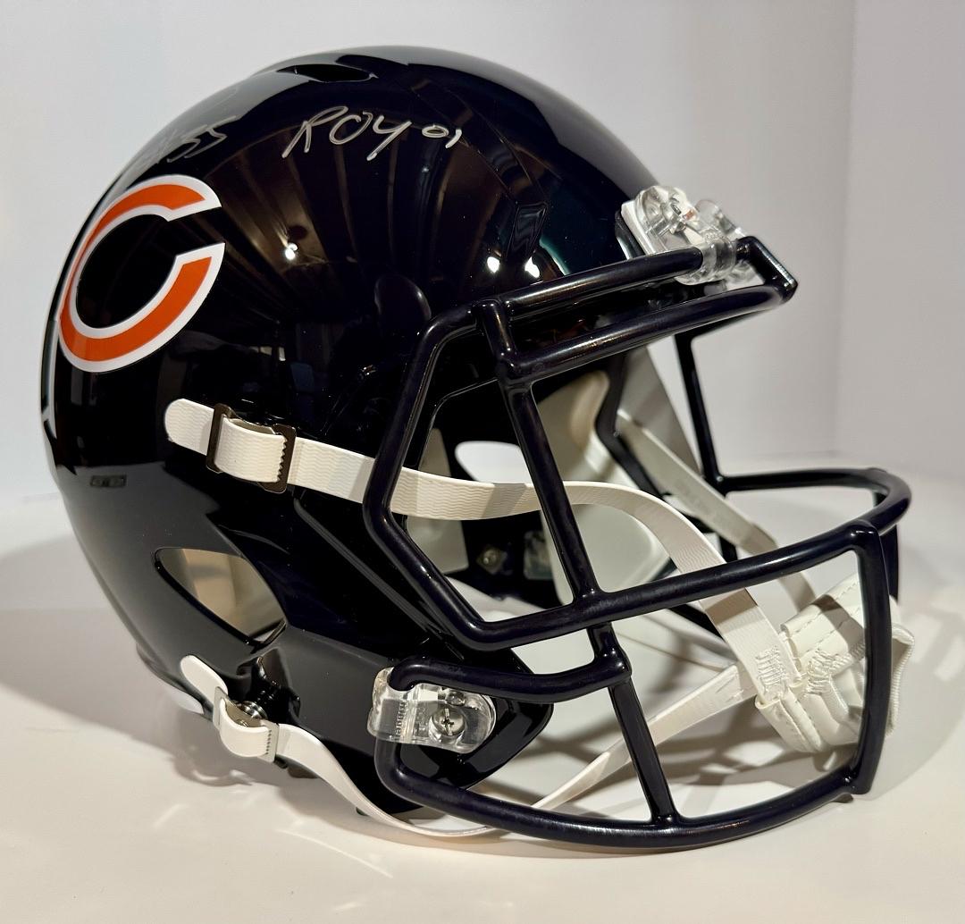 Anthony Thomas (Bears) signed full size replica helmet w/ROY inscription - Schwartz COA