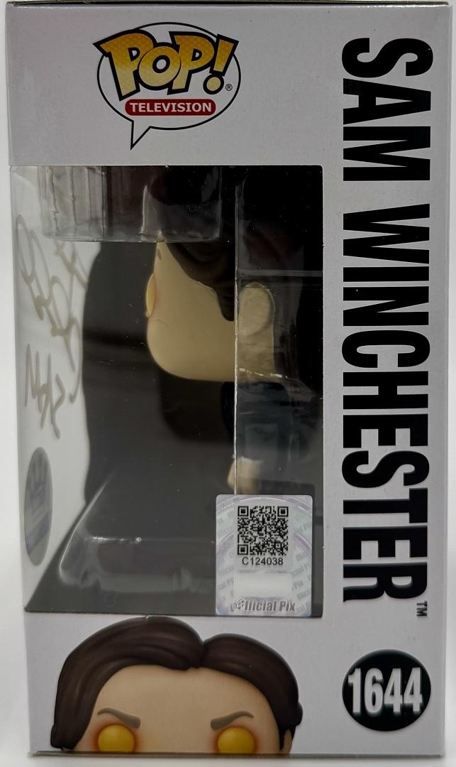Jared Padalecki (Supernatural) signed Funko #1644 w/character inscription - Official Pix COA