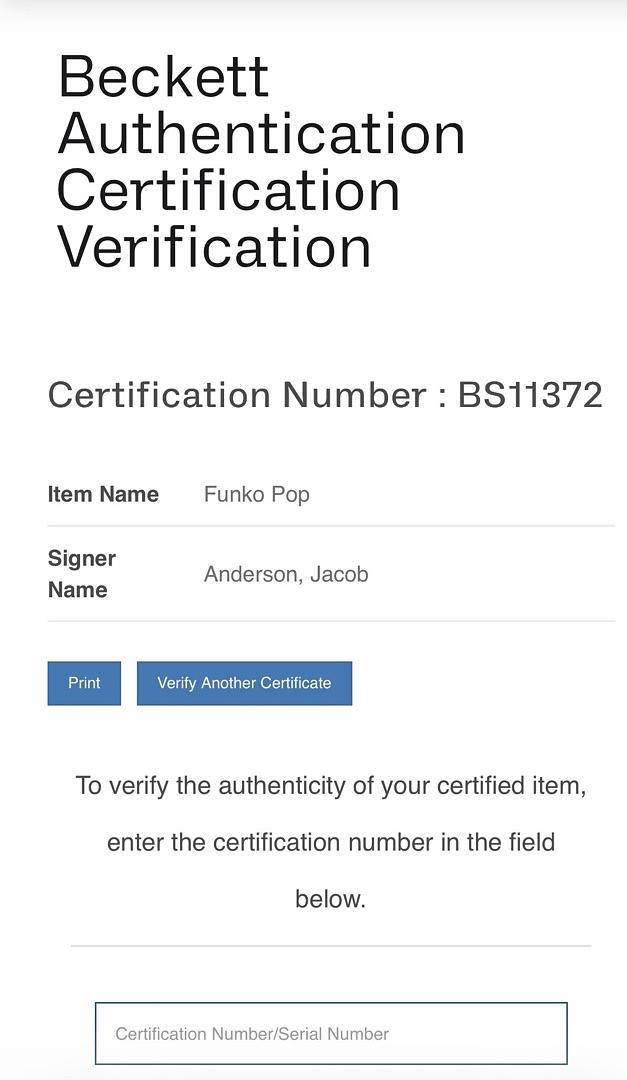 Jacob Anderson signed "Grey Worm" Funko #32 (Game of Thrones) - Beckett COA