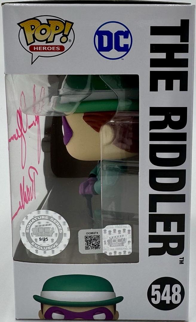 John Glover signed Funko #548 "The Riddler" - OC Celebrity Marketing