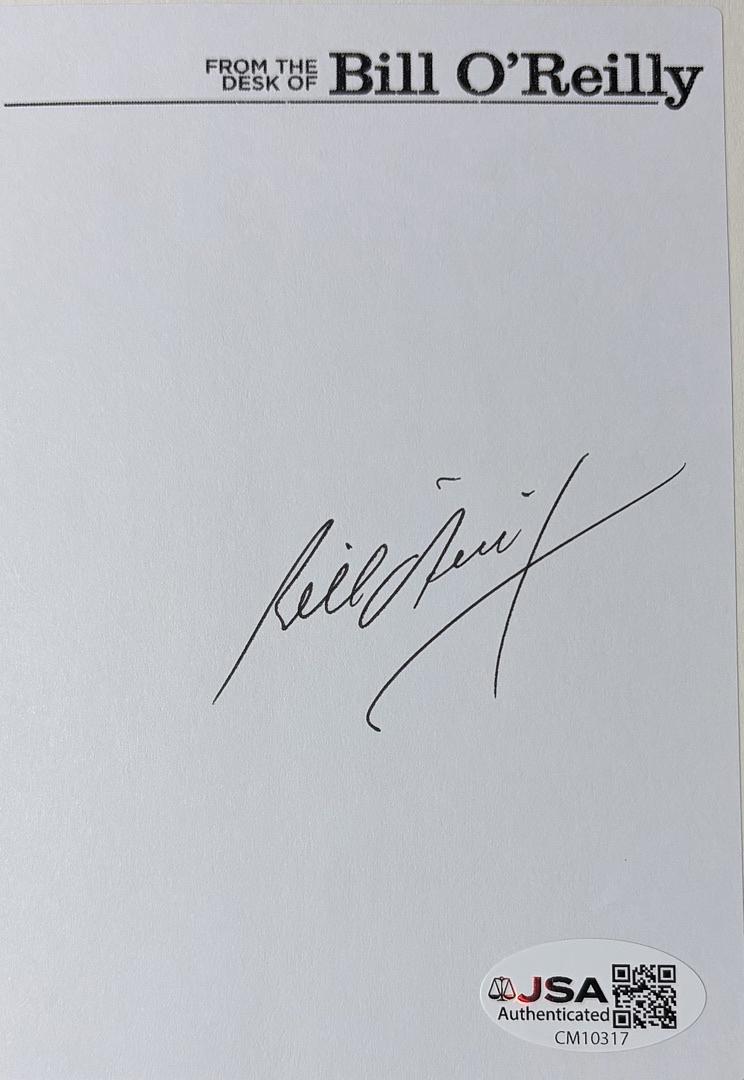 Bill O'Reilly Autographed Book Confronting Evil - JSA COA