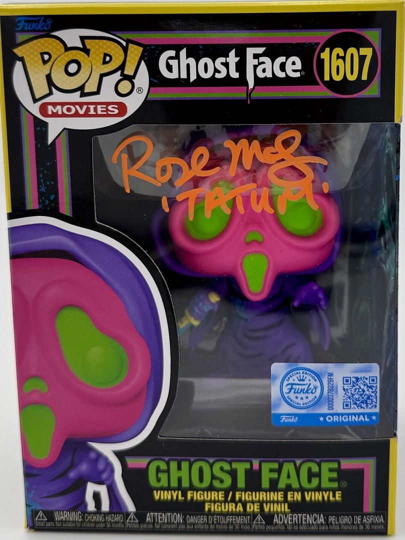 Rose McGowan custom painted signed Funko (Scream) w/character name - JSA COA PENDING