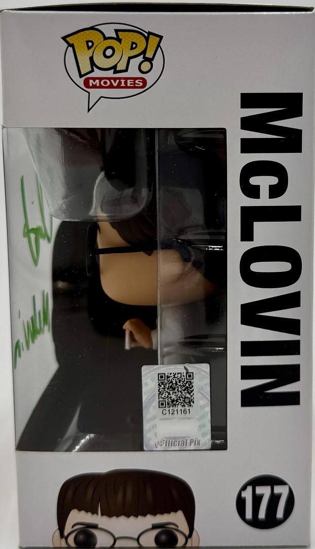 Christopher Mintz-Plasse signed Funko #177 "Superbad" w/McLovin inscription - Official Pix COA