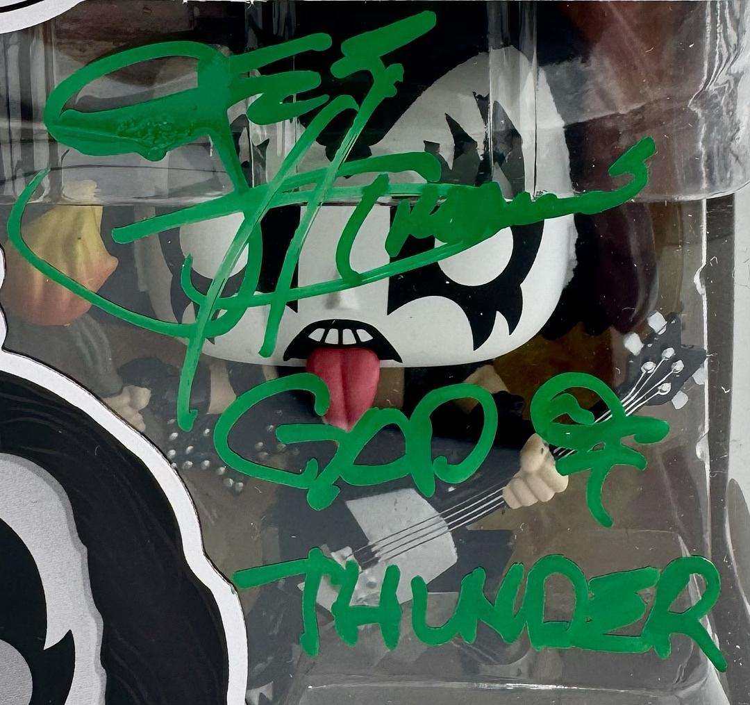 Gene Simmons (KISS) signed Funko Pop #121 w/inscription - JSA COA